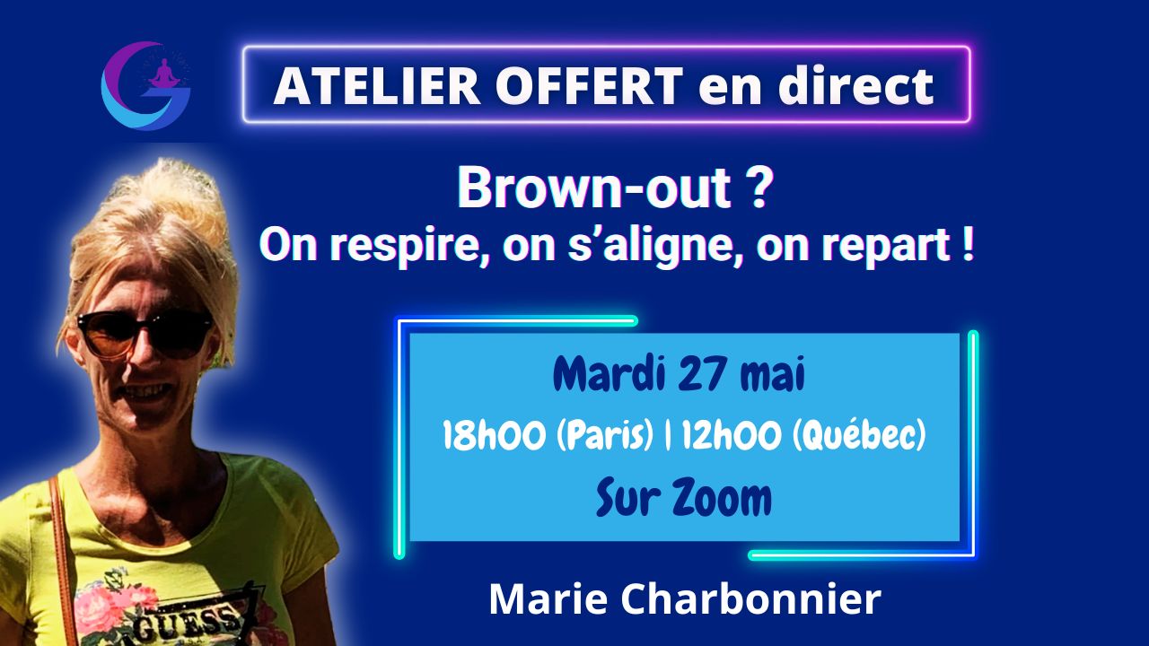Brown-out au travail ? Un atelier pour retrouver énergie, clarté et motivation grâce à la respiration, l’ancrage et la gratitude.